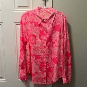 Lilly Pulitzer Sea View Button Down Top